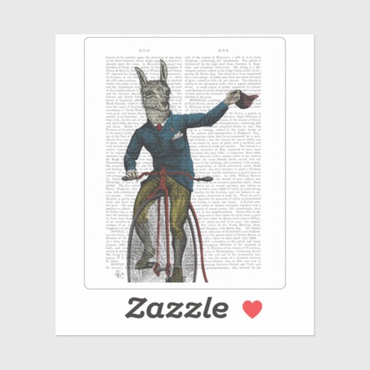 Llama auf Bike Aufkleber (Blatt)