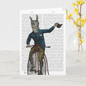 Llama auf Bike Karte (Gelbe Blume)