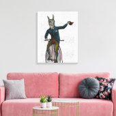 Llama auf Bike Leinwanddruck (Insitu (Wohnzimmer))