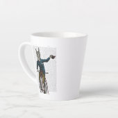 Llama auf Bike Milchtasse (Linke Ecke)