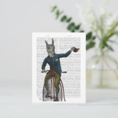 Llama auf Bike Postkarte (Stehend Vorderseite)