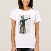 Llama auf Bike T-Shirt (Vorderseite)