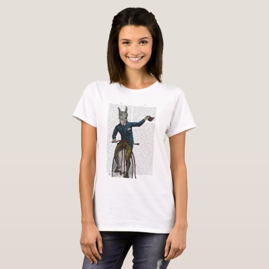 Llama auf Bike T-Shirt (Vorne ganz)