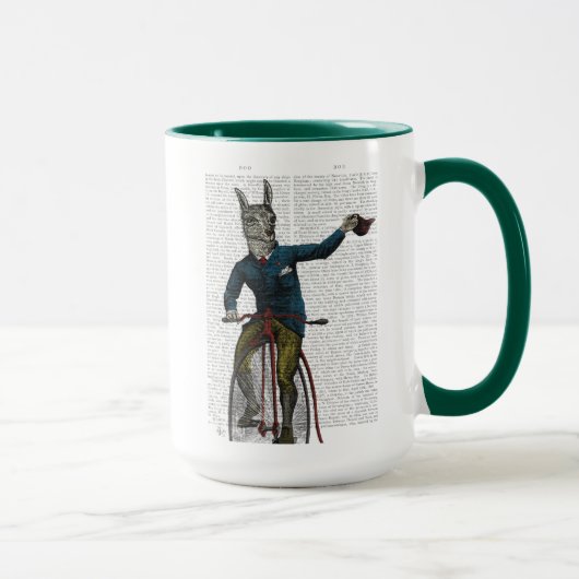 Llama auf Bike Tasse (Rechts)