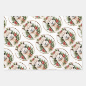 Llama, Baby Deer & Pine Trees, Urlaub, Weihnachten Geschenkpapier Set (Vorderseite 3)