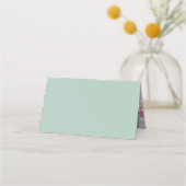 Llama Baby Duwer Niedlich Green Gender Neutral Platzkarte (Rückseite)