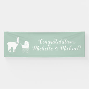 Llama Baby Shower Banner