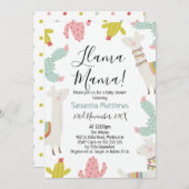 Llama Baby Shower Einladung (Vorne/Hinten)