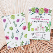 Llama Baby Shower Einladung