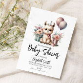 Llama Baby Shower Einladung