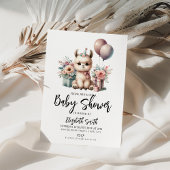 Llama Baby Shower Einladung