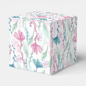 Llama Baby Shower Niedlich Blue Boy Geschenkschachtel (Rückseite)