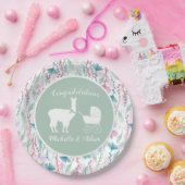Llama Baby Shower Pappteller (Party)