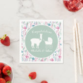 Llama Baby Shower Serviette (Beispiel)