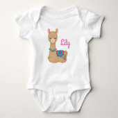 Llama Baby Strampler (Vorderseite)