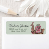 Llama | Babydusche | RÜCKSENDEADRESSEN-AUFKLEBER (Insitu)