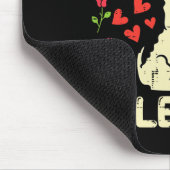 Llama be your Valentine Niedlich Alpaca Männer Fra Mousepad (Ecke)