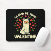 Llama be your Valentine Niedlich Alpaca Männer Fra Mousepad (Mit Mouse)