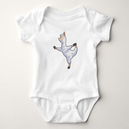 Llama bei der Yoga-Fitness Baby Strampler (Vorderseite)