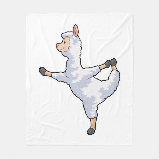 Llama bei der Yoga-Fitness Fleecedecke (Vorderseite)