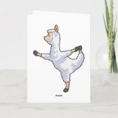 Llama bei der Yoga-Fitness Karte (Rückseite)
