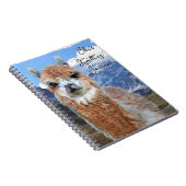 Llama-Berge Personalisiertes Strickjournal Notizblock (Rechte Seite)