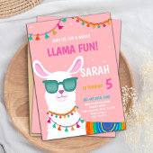 Llama Birthday Einladungen