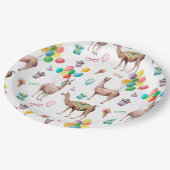 Llama Birthday Party | Benutzerdefinierte Party-Te Pappteller (Schrägansicht)