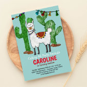 Llama Birthday Party Einladung