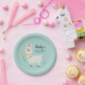 Llama Birthday Party Pappteller (Party)