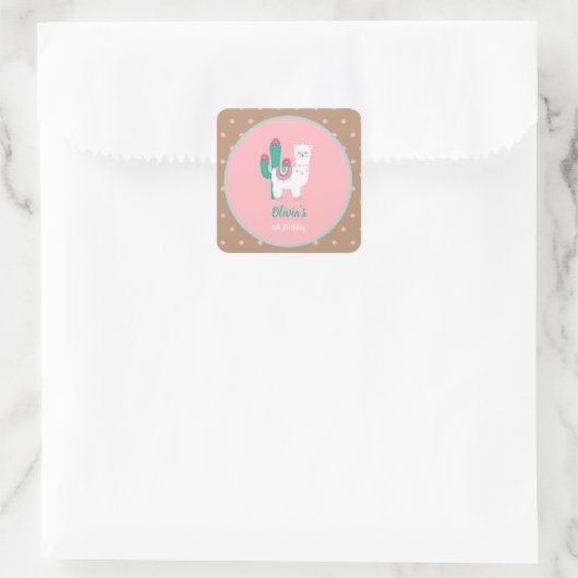 Llama Birthday Stickers (Tasche)