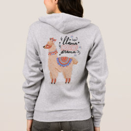 Llama braucht kein Drama Hoodie