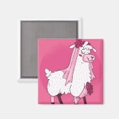 Llama-Braut Magnet (Vorderseite/Rückseite)