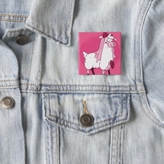 Llama Bride Button (Beispiel)