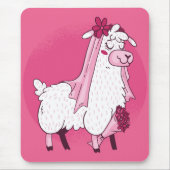 Llama Bride Mousepad (Vorne)