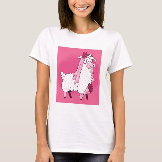 Llama Bride T-Shirt (Vorderseite)