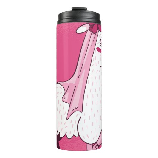 Llama Bride Thermosbecher (Vorderseite)