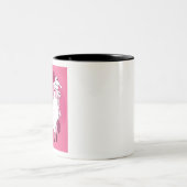 Llama Bride Zweifarbige Tasse (Mittel)