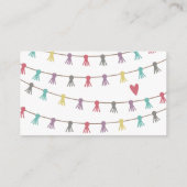 Llama bringt eine Babyduschkarte mit der Karte mit (Rückseite)