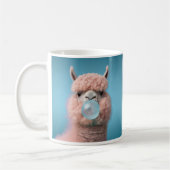 Llama Bubblegum Funny Kaffeetasse (Links)