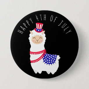 Llama Button vom 4. Juli