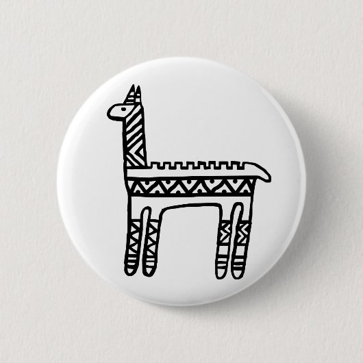 Llama-BW Button (Vorderseite)