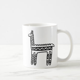 Llama-BW Kaffeetasse