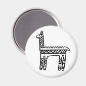 Llama-BW Magnet (Vorderseite/Rückseite)