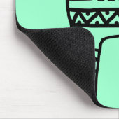 Llama-BW Mousepad (Ecke)