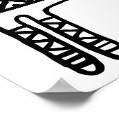 Llama-BW Poster (Ecke)