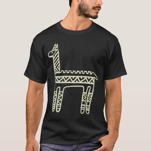 Llama BW T - Shirt (Vorderseite)
