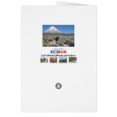 Llama by Snow Sajama Mountain, Bolivien Note Card (Hinten)