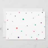 Llama Cactus Child 1. Geburtstag Einladung (Rückseite)