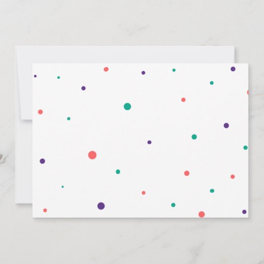 Llama Cactus Child 1. Geburtstag Einladung (Rückseite)